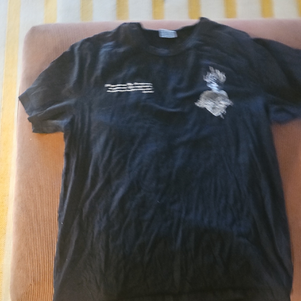 Black T-Shirt with Cross Design